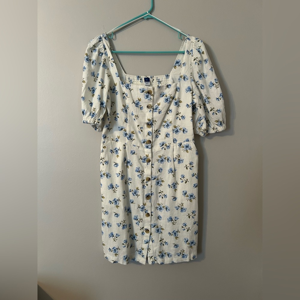 Old Navy Blue Floral Mini Dress